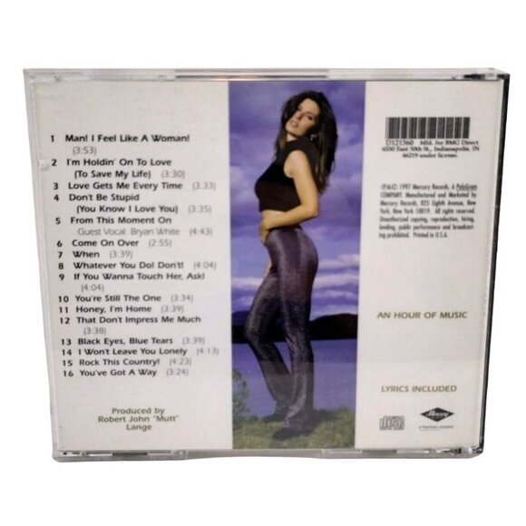 Shania Twain Come On Over Country Pop Rock Music Audio BMG CD 1997 Mercury - Picture 2 of 5